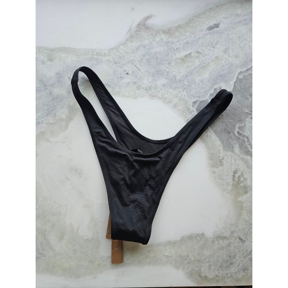 NWT SKIMS Recycled Swim Black Bikini Set Sz Lg - Picture 14 of 16